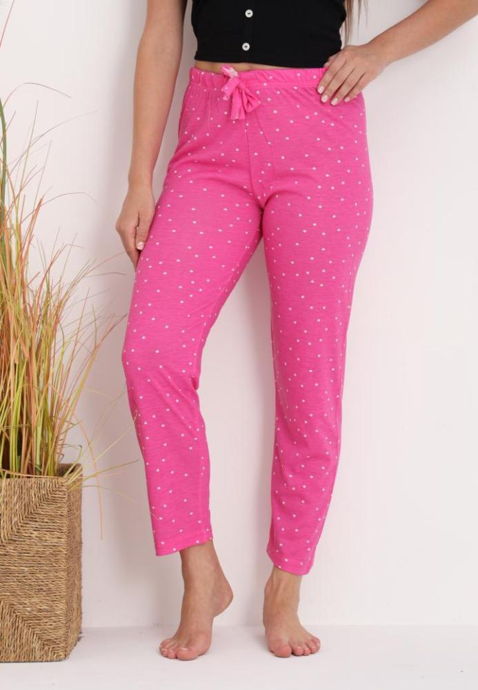 Pantaloni de Pijama Dama ,Culoare Roz cu Alb ,Engros